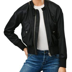 Free People Midnight Bomber Jacket Black M